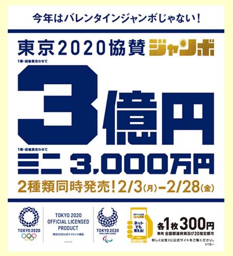 東京2020協賛ジャンボ宝くじ